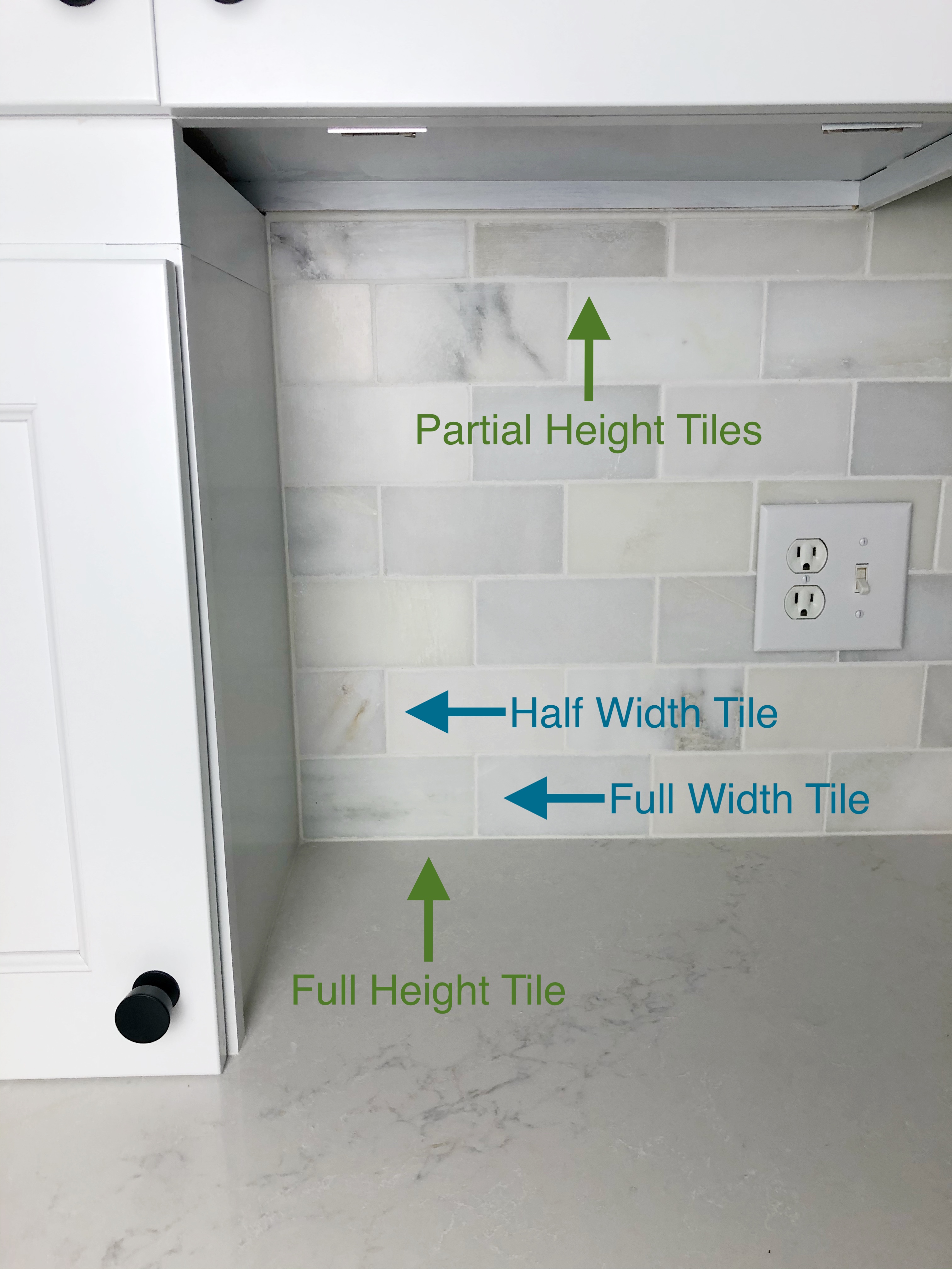 Marble Layout. Install Installing A Marble Backsplash β On Grove Road